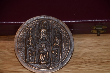 Abguss des Universitäts Siegel Heidelberg aus dem Jubiläumsjahr 1953, Kupfer